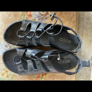 Black Ecco Sandals for Wide Feet